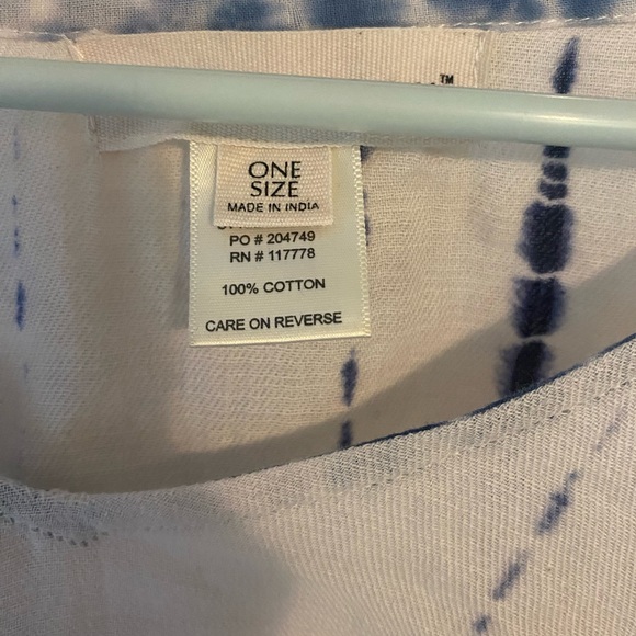 Fun blue/cream tunic - Picture 2 of 2